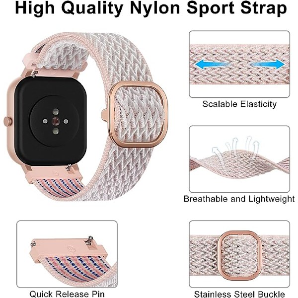 Egnet for Apple Watch iWatch1234567, 38/40/41mm armbånd, justerbart elastisk nylon klokkebånd, sportsarmbånd for Apple Watch iWatch1234567