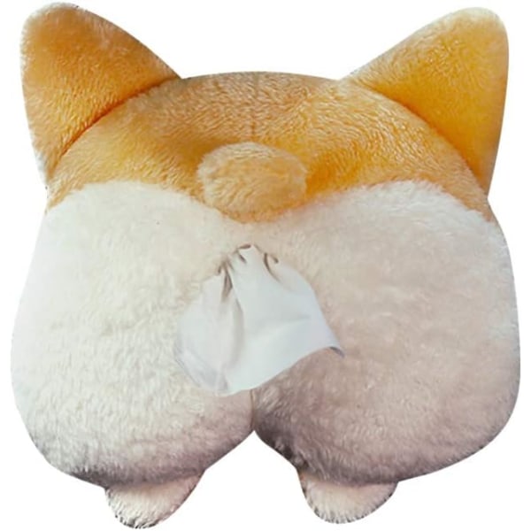 1 PC Tissue Box Cover Corgi Butt Shaped Fun Soft Creative Hanging Pouch Storage Bag Tissue Box Wrapper