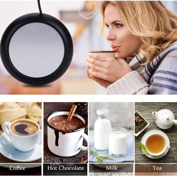 Koppvarmer, hjemmekontor skrivebordsvarmer, kaffekoppvarmer