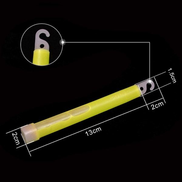 Neonfarver Ultralyse Selvlysende Glow Stick Rør Snøre Premium Fluorescerende Stænger, 6 Tommer, 6 stk., Flerfarvet