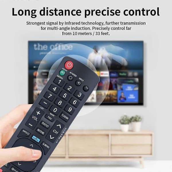AKB72915239 Fjernbetjening til LG TV - Erstatning, 10 m rækkevidde, ergonomisk controller
