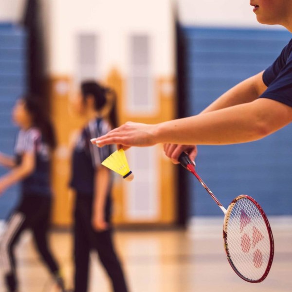 Badmintonfjädrar Nylon för inomhussport utomhus (pack med 12)