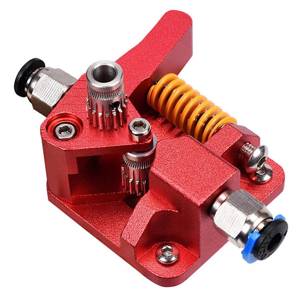 Aluminium Dubbelväxlad MK8 Extruder för CR10S PRO RepRap 1.75mm 3D Dubbelremskive Extruderdelar