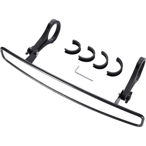 15\" bred centerbackspegel konvex form med klämfäste och 2\" gummibyte för UTV-backspegel RZR 800 1000 S 900 XP 1000 Talon svart