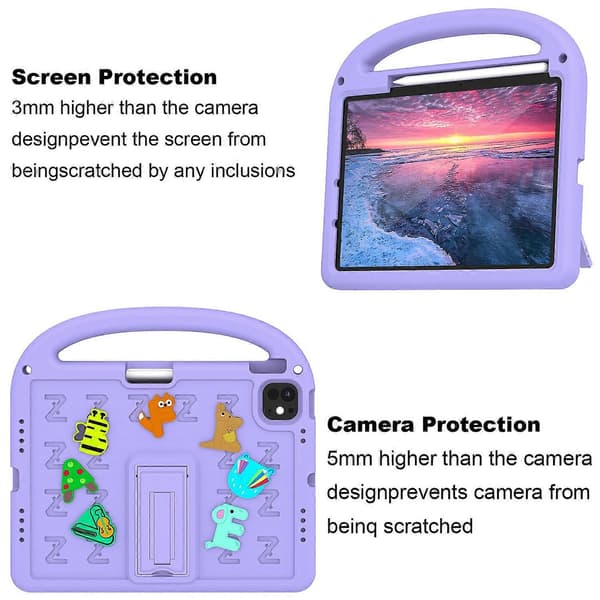 Ställfodral EVA+PC surfplattsskydd för iPad Air 11 (2024)/iPad Pro 11 (2024)