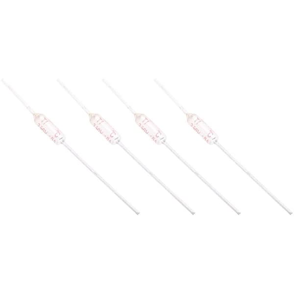 10 stk. 10A 250V Termiske sikringer, Termisk sikring med metallkapsling, Temperatursikring (192°C)