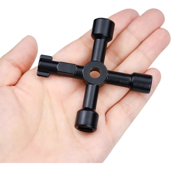 Monitoiminen työkaluavain, 4-in-1-avain, radiaattoreille, sähkömittareille, 72 mm