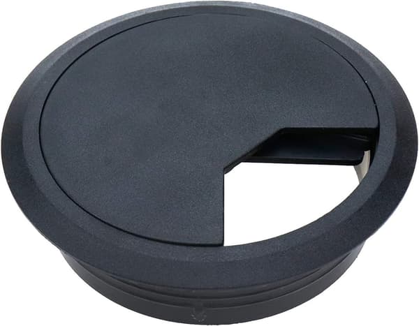 Skrivebordsgennemføring til ledningsorganisering til kontorledning 80mm monteringsdiameter - 3-pak