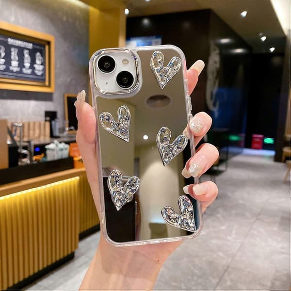 Stilig TPU+PC speiloverflate telefon bakdeksel for iPhone 14