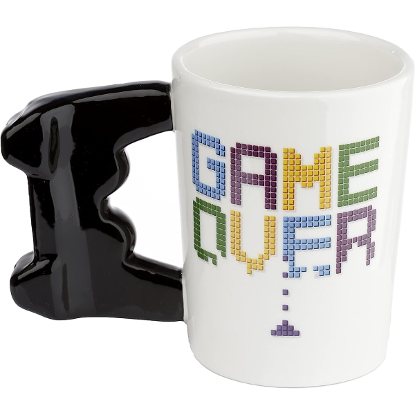 GAME OVER Game Controller keramiskt handtagsmugg, te kaffe varma drycker, dekorativ presentförpackning