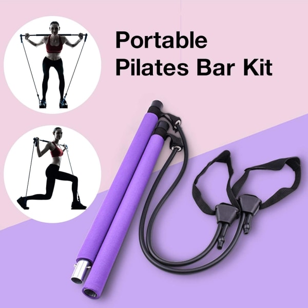 Pilates Stick, Pilates Bar Kit, Pilates Exercise Stick, Lätt bärbar fitness för yoga, Perfekt för motståndsbandsövningar, yoga
