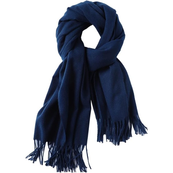 Cashmere Feel Scarfs för kvinnor Lång Frans Scarf Dam Wraps Sjalar Scarves