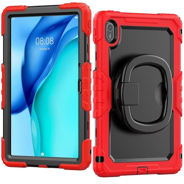 For Huawei MatePad SE 11 Deksel Ring Stativ PC+Silikon Støtsikkert Nettbrettdeksel