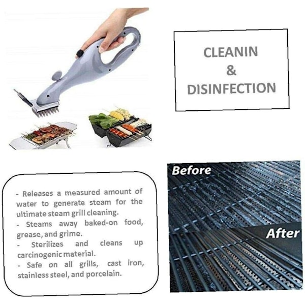Grill Brush Steel Wire Grill Cleaning Brush For Bbq Scrubber Soot Stains Steam Cleaner Barbecue Kitchen Accessories