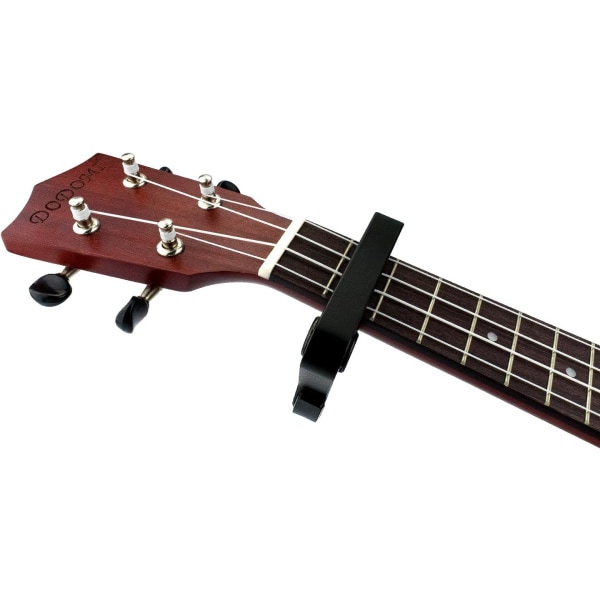 Snabbkopplings capo för akustisk gitarr, elgitarr, ukulele, bas, mandolin, banjo (Capo - Svart)