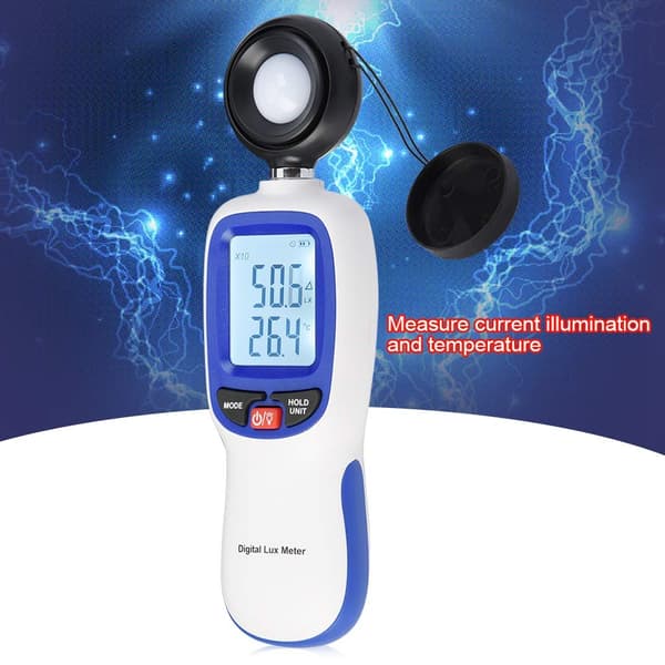 Digitalt Luxmeter WT81 Lux Meter Bærbar Lysmåler Tester 0-200.000 Lux Test Illuminometer Lysstyrke Tester Dataopbevaring