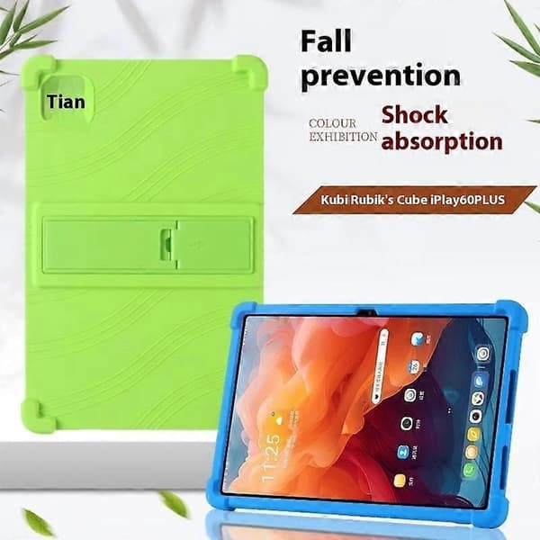 Fodral för Alldocube iPlay 60 Plus Justerbart Ställ Silikon Tablet Skyddsfodral - Grön