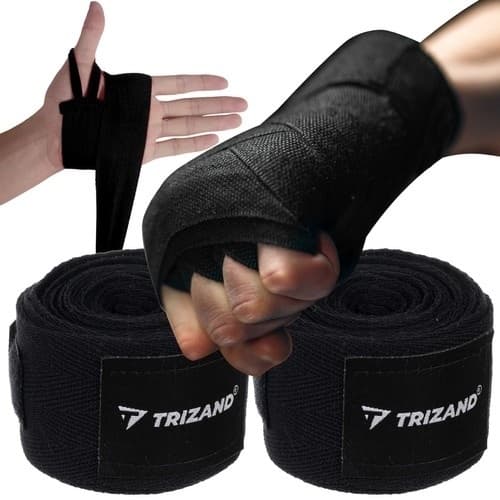 Boksebandasjer for boksing og kampsport - 2x4m black