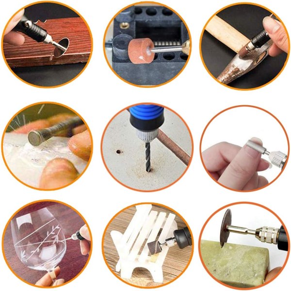 108-delad gravyrverktygssats, multifunktionell sladdgravyrpenna, gör-det-själv-roterande verktyg för smycken, glas, trä, metall