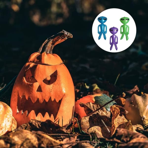 3 stk Alien oppblåsbare leker for gutter og jenter Alien festdekorasjoner Alien rekvisitt