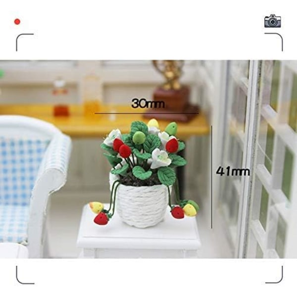 1 st 1:12 Minihus Miniatyr Blomkruka i Keramik Miniatyr Fe Trädgårdsdekor