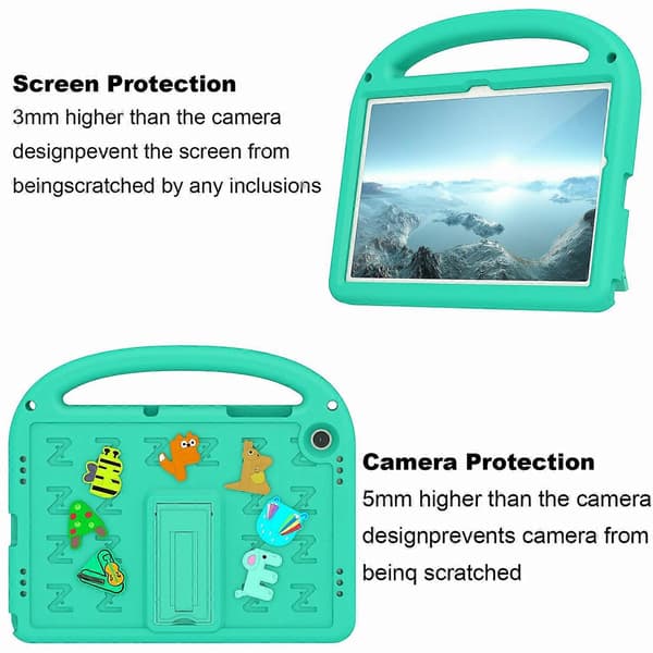 For Samsung Galaxy Tab A9+ Deksel Tegneseriedesign EVA+PC Støtte Tablet Cover med Stropp