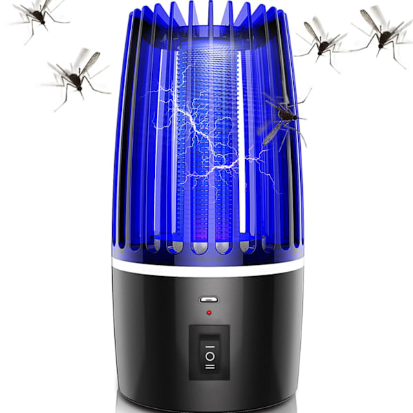 Myggdreperlampe, 2 i 1 Insektdreper, USB-oppladbar, UV-insektdreper for å avvise møll, fluer, insekter