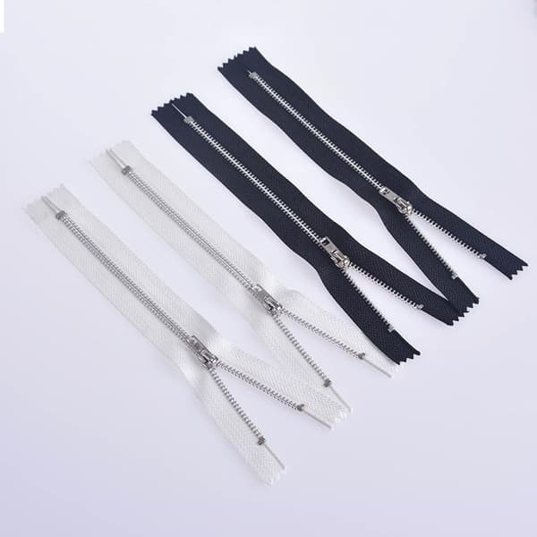 Glidelåser - 10-pakning 14cm (Silver + vit)