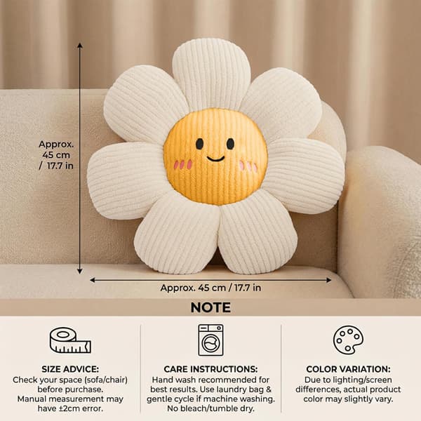 2 stk. Smiley Face Blomsterputeputer Hvit og Gul Gulvpute Sete, Hvit og Gul White and Yellow