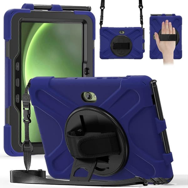 För Samsung Galaxy Tab Active5 Pro Stödfodral TPU PC Silikon Tablet Skydd med Axelrem