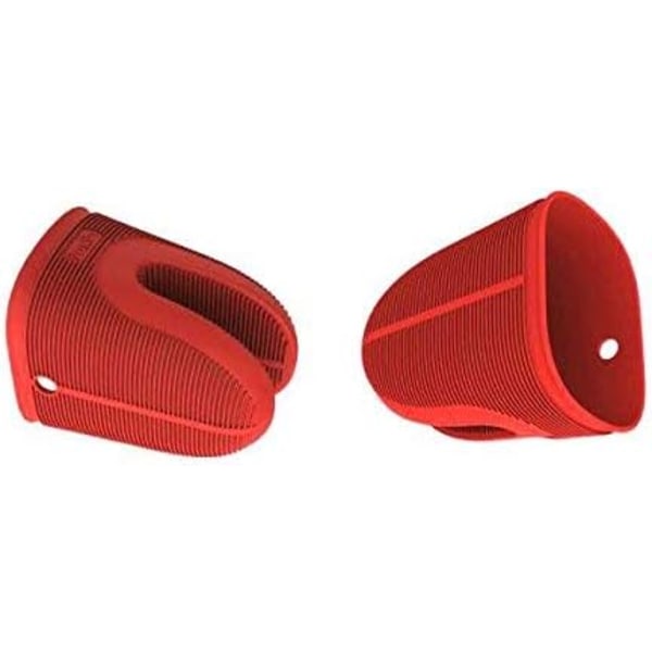 Kjøkkentang, Silikon, Rød/Grønn, 1 Anti-skåldingsklips Red