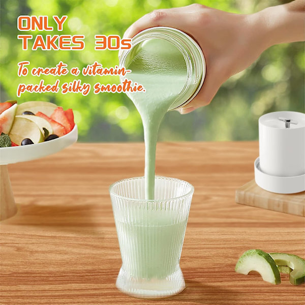 Bärbar mixer, liten personlig mixer, 10 oz färsk juice mixer med laddningsbar USB