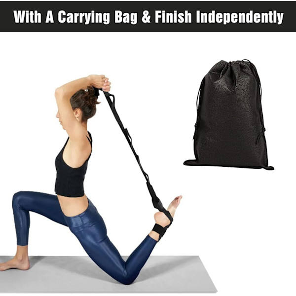 Flex Strap, Stretching Strap Yoga Strap for Stretching with Loops，Fascia Stretcher Flex strap for Pilates Body Training