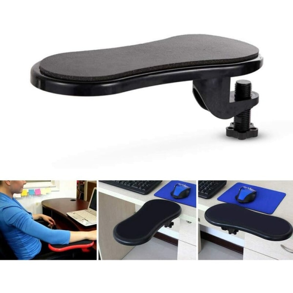 Datorarmstödsdyna, ergonomiskt tangentbord Handledsstöd Roterande handledsstödsstöd (svart