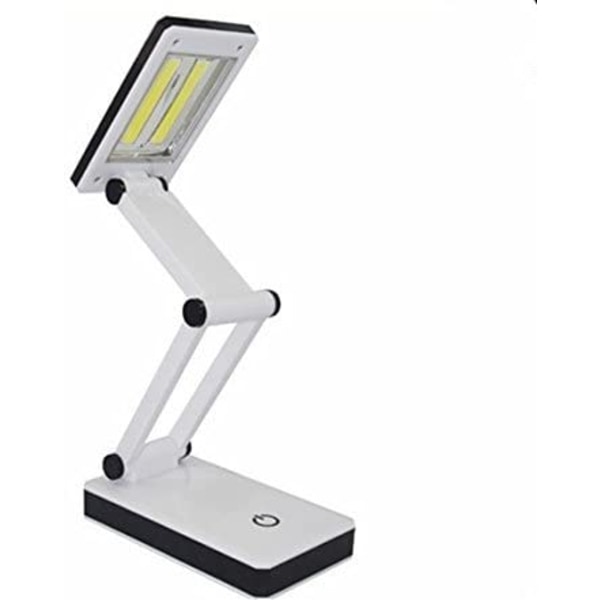 Super Bright LED bärbar skrivbordslampa Reselampa: hopfällbar, beröringskänslig kontroll, 3 justerbara ljusstyrkanivåer, batteri- och USB -driven
