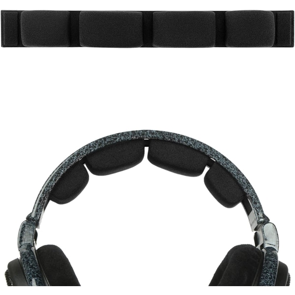 Stof Hovedbåndspude Kompatibel med Sennheiser HD600, HD580, HD650, HD660 S Hovedtelefoner Udskiftning Hovedbånd/Hovedbåndspude (Sort)