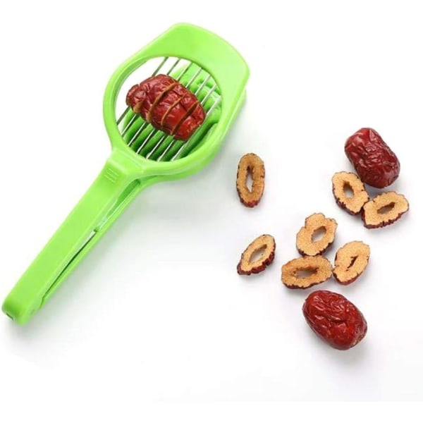 Ägg Slicer Cutter Heavy Duty, Rostfritt Stål Blad Ägg Jordgubbe Slicer Svamp Kiwi Cutter, Handhållen för Mat Frukt Grönsaker och Ost Verktyg