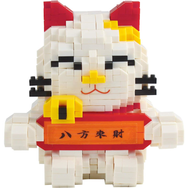 Mini Byggstenar för Husdjur - Små Byggklossar för Barn Fortune Cat Model 4568