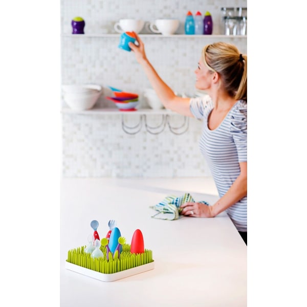 Babyflaske rengjøringsplaster grønn plen drenerings tørketrommel, for babyflasker