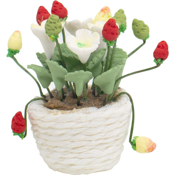 1 stk 1:12 miniatyrhus miniatyr blomsterplante keramisk potte miniatyr fehagedekor