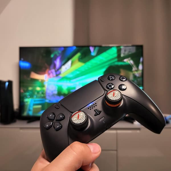 3D Tommelpinnehette Grip-sett Sikteassistenthetter for XBOX/360/ONE Kontrollertilbehør PS4 PS5 Kontrollertilbehør, Stick-tilbehør set 1