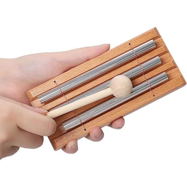 Energi Klokker Håndklokke Percussion, Lærer Værktøjer Påmindelse Tuning Energi Klokker Instrument med Slagstok til Klasse Bønner Yoga Musik Gave (Tone 3)