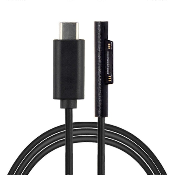 USB 3.1 Type C USB-C DC 12-15V til Surface Pro3 Pro4 Pro5 Pro6 Book Ladekabel