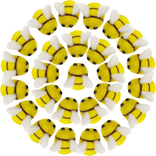 20st Ullfilt Bee Craft Balls Bee Craft Supplies