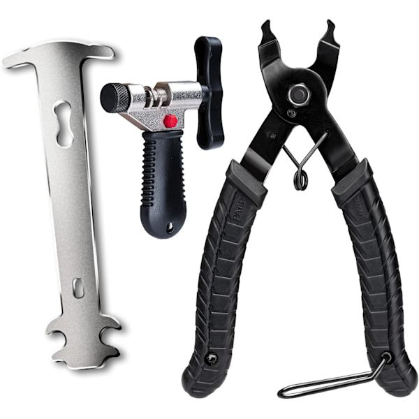 Universal Cykelkedje Reparationsverktyg för 7 8 9 10 11 12-växlad Cykelkedja Tång + Kedjeklippare + Reparationsverktygssats