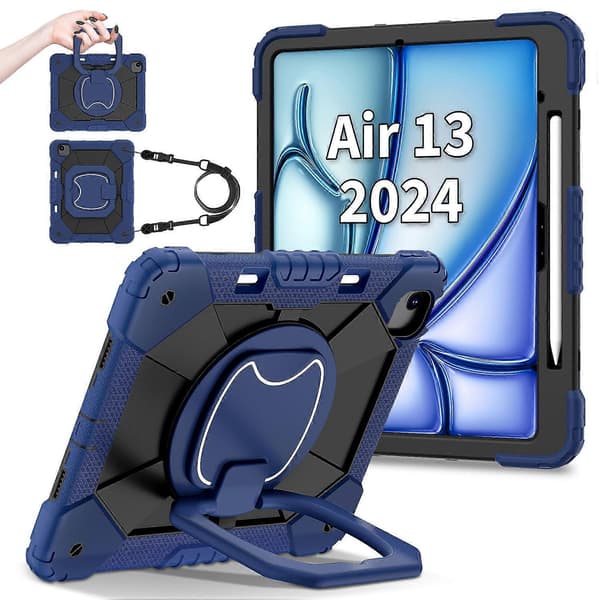 Ställfodral i silikon+PC för iPad Air 13 (2024)