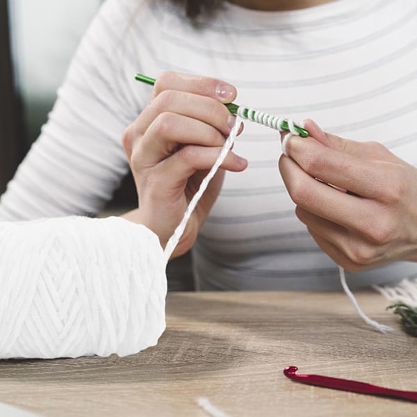 Chenillegarn, Chenillegarn för Virkning, 3 Rullar Garnbollar för DIY Stickning och Virkning, Hantverk White