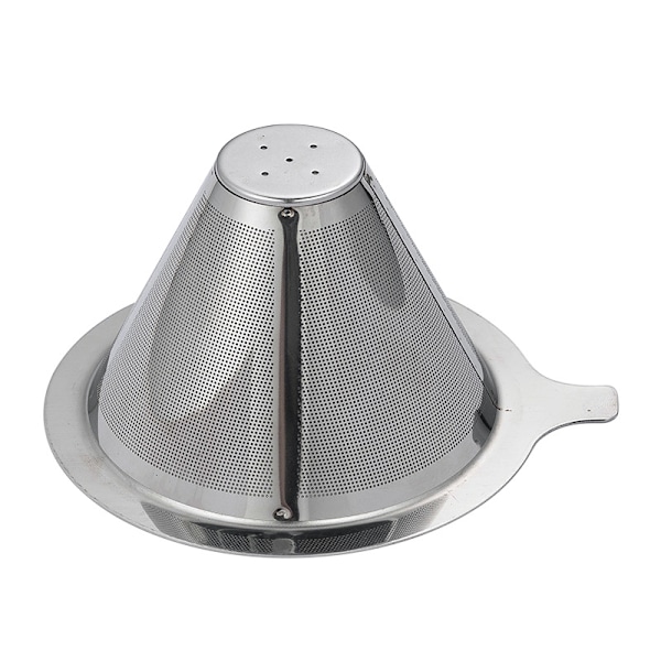 Rustfrit stål papirløst kaffefilter, permanent pour over kaffedrypper til enkeltkopbrygning, til manuel kaffemaskine