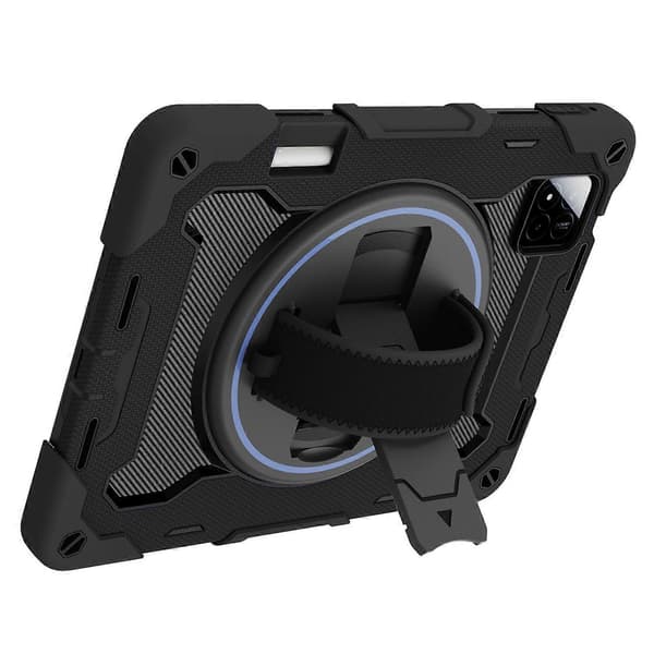 Til Xiaomi Pad 7/Pad 7 Pro Støtteben Etui Håndrem PC+Silikone Tablet Cover med Blyantholder