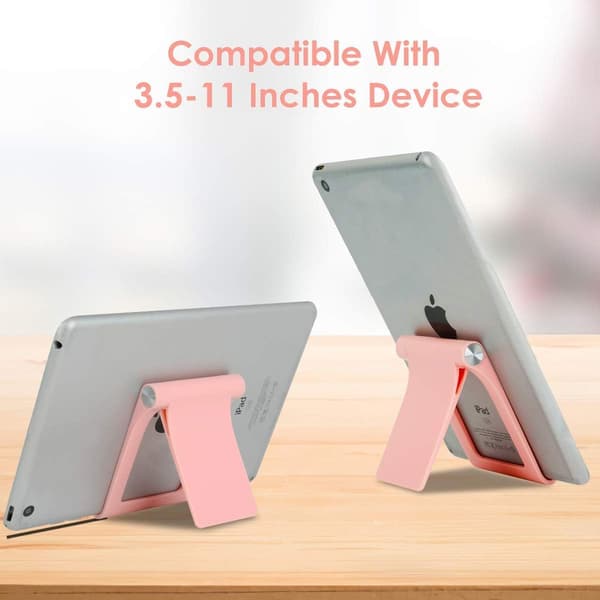 Telefonstativholder - Giftorld Multi-vinkel Justerbar Telefonbordstativ Nettbrettholder for iPhone Samsung Edge S6 Android Smarttelefon, Rosa Pink